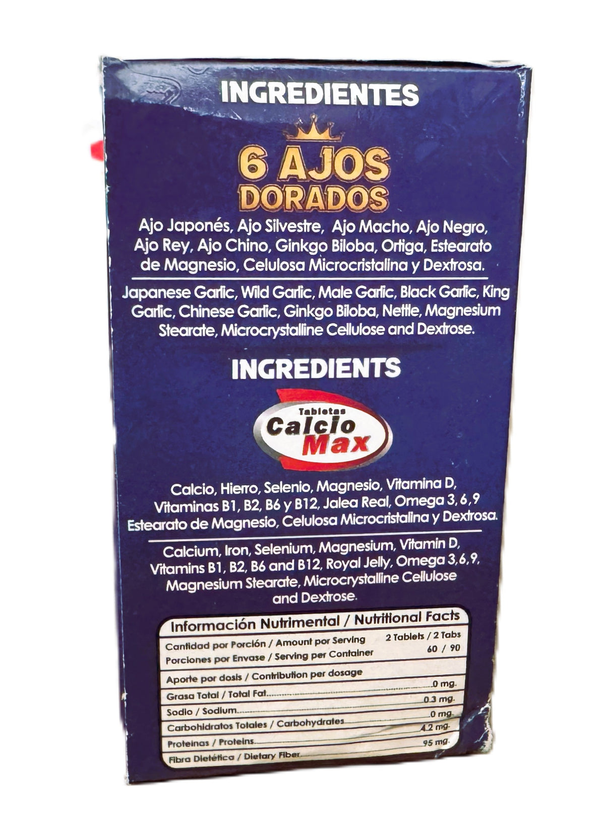 Calcio Max - 6 AJOS DORADOS