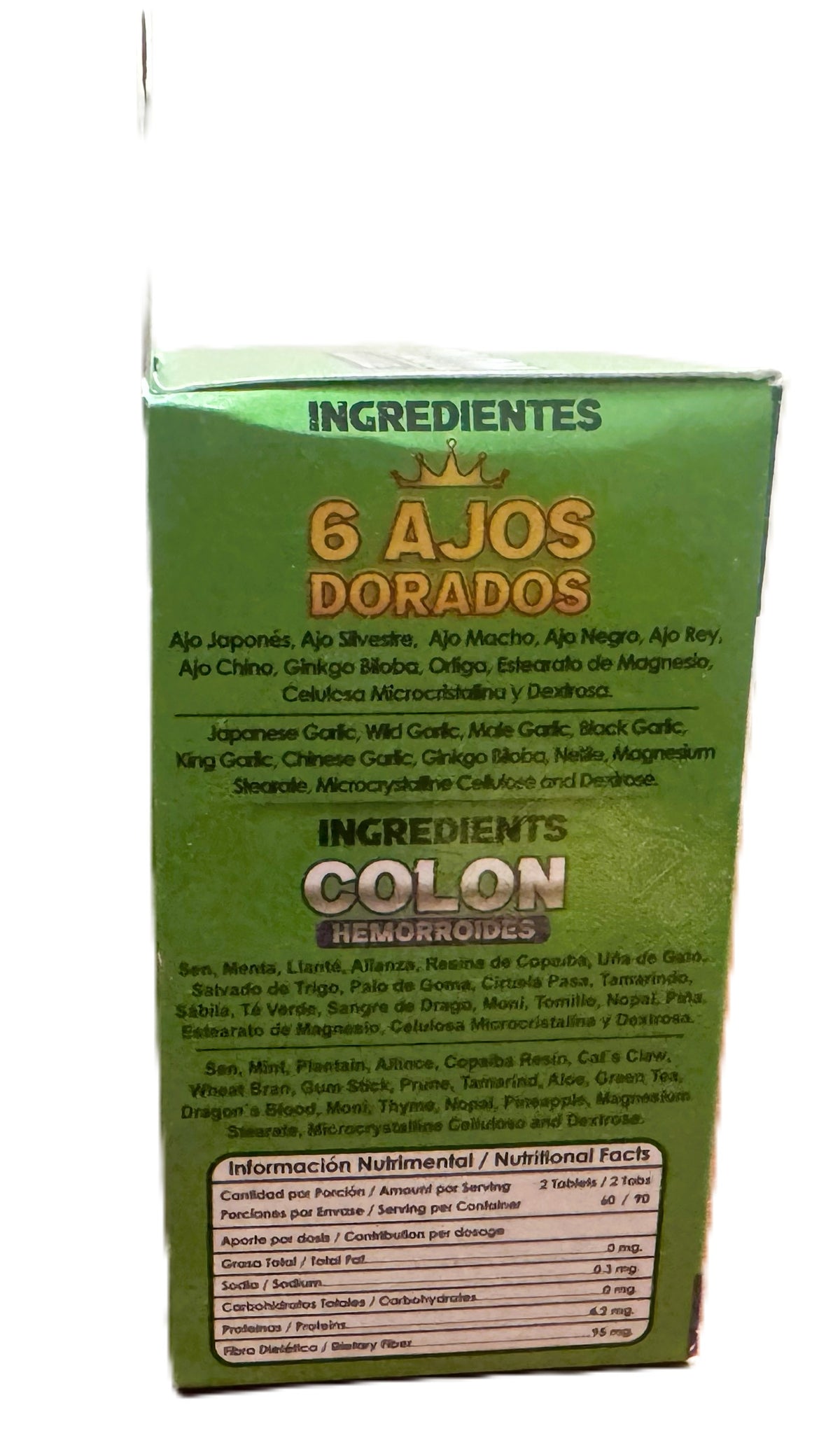 Colon Hemorroides - 6 Ajos Dorados