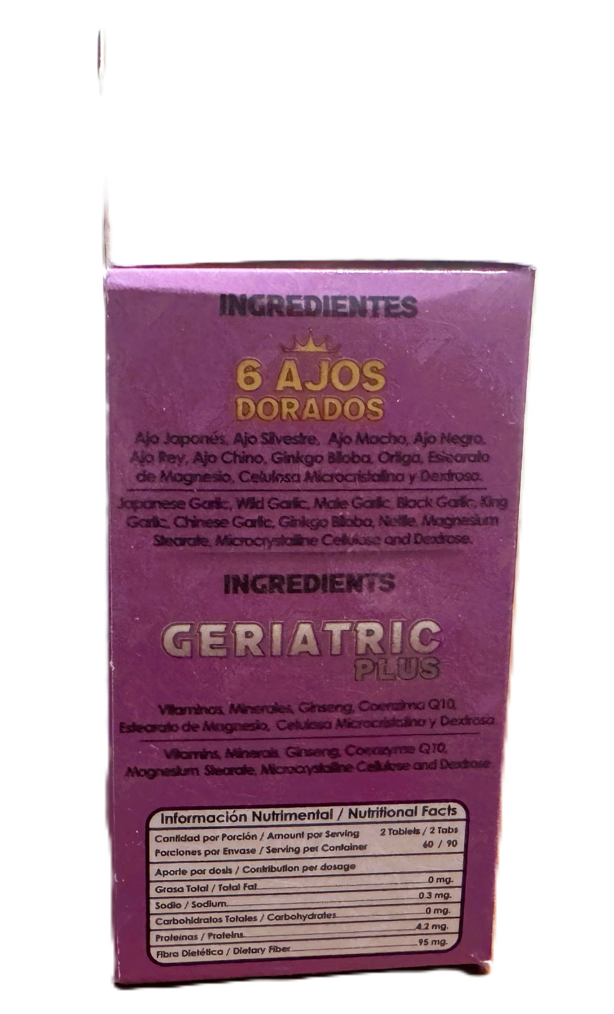 Geriatric Plus - 6 Ajos Dorados