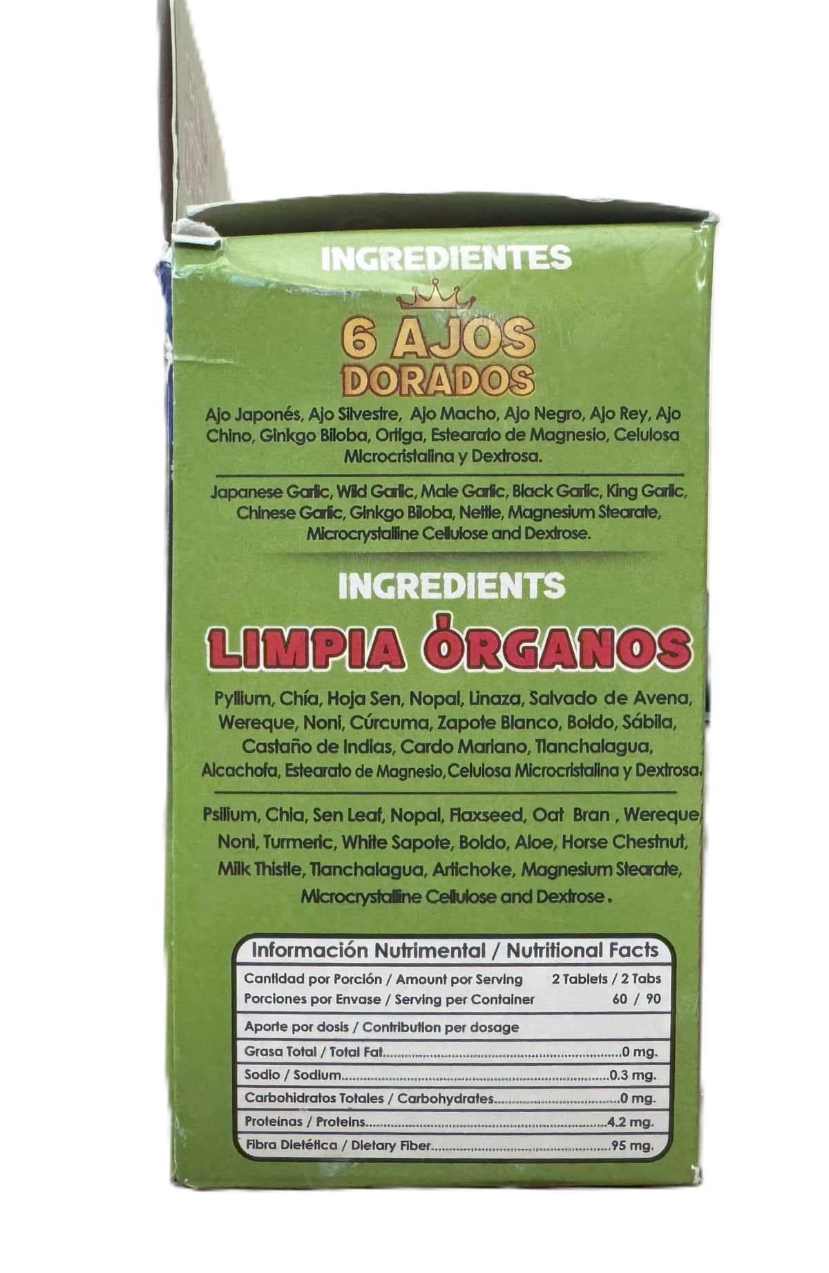 Limpia Organos - 6 Ajos Dorados