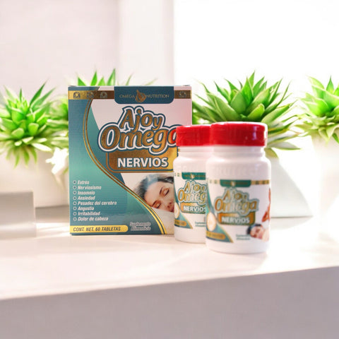 Nervios - Ajo y Omega Tabletas