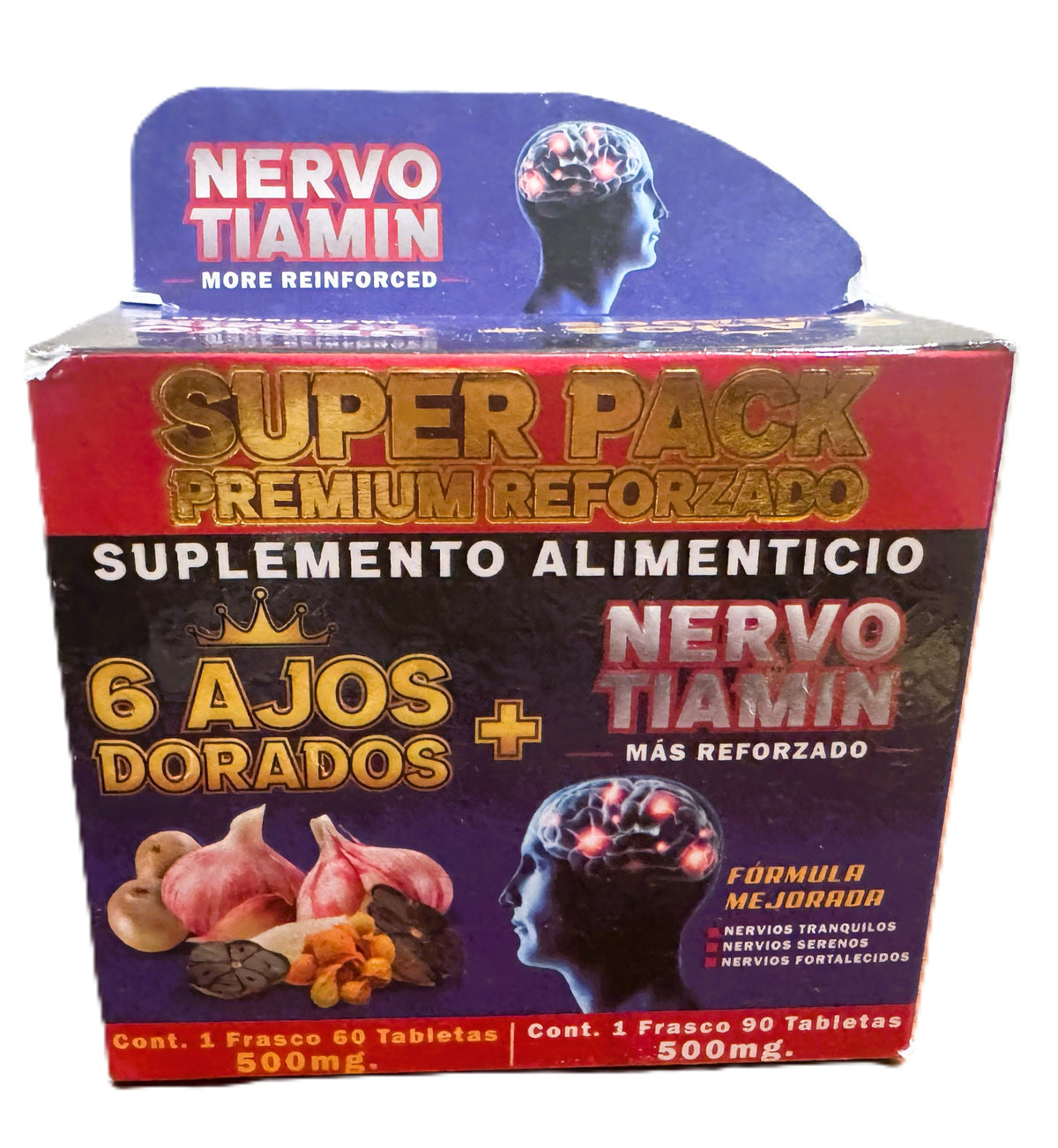 Nervo Tiamin Más Refoezado - 6 Ajos Dorados