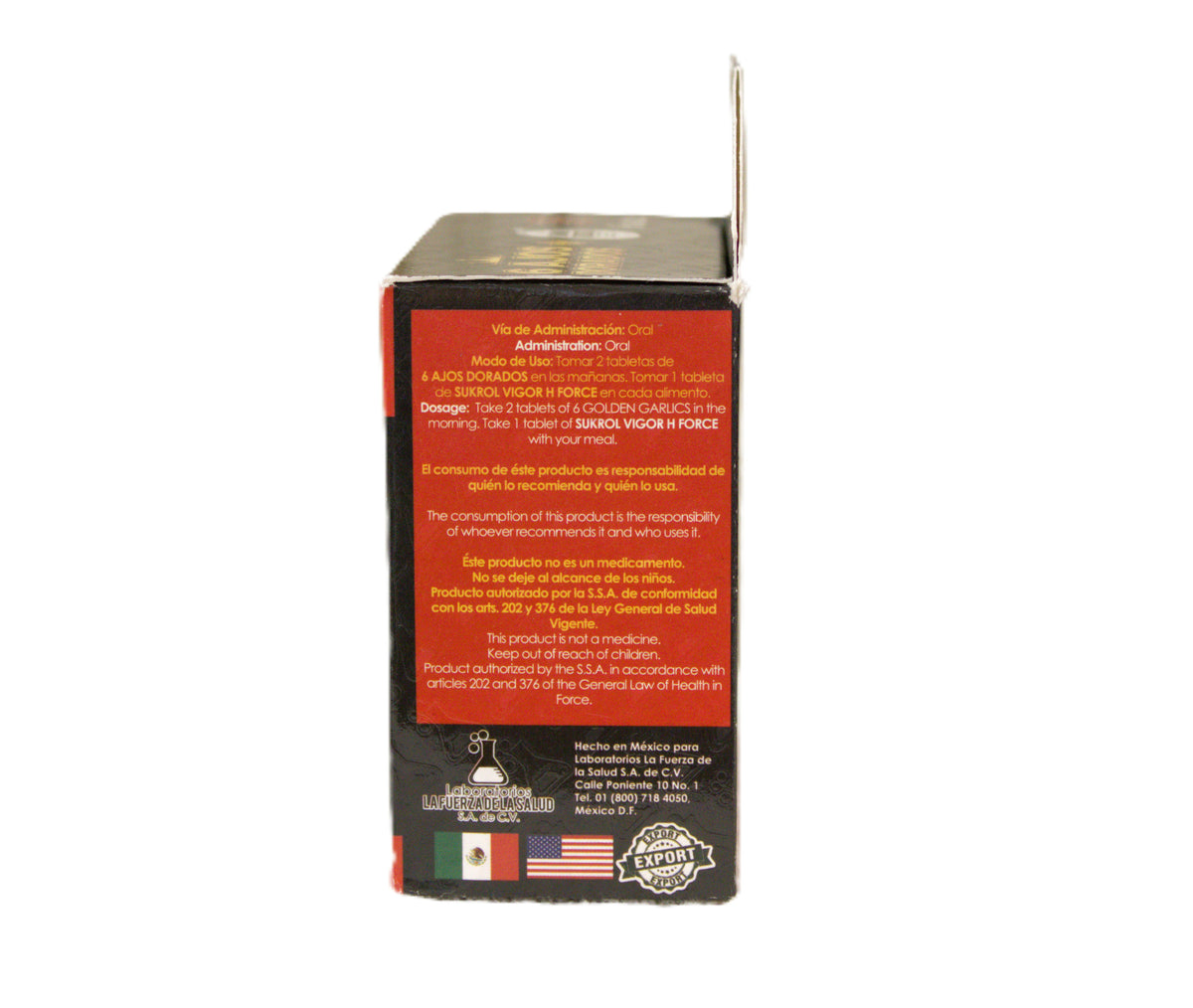 Sukrol Vigor - 6 AJOS DORADOS