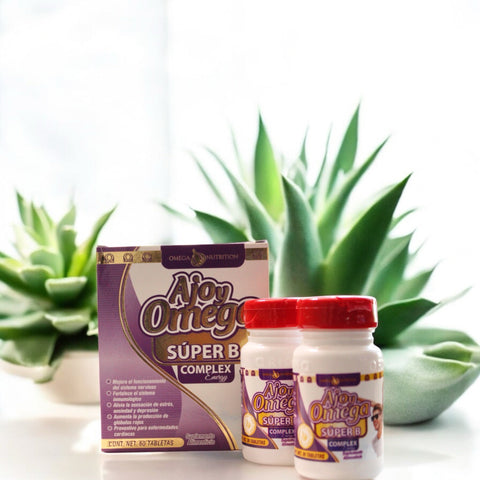 Super B Complex - Ajo y Omega Tabletas