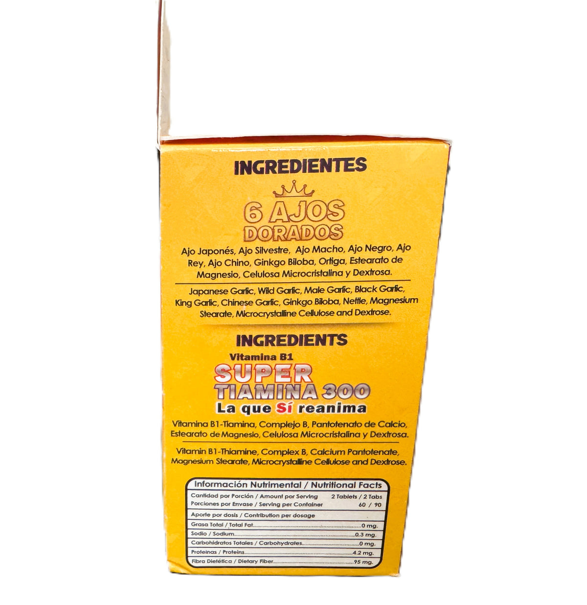 Super Tiamina 300 - 6 AJOS DORADOS